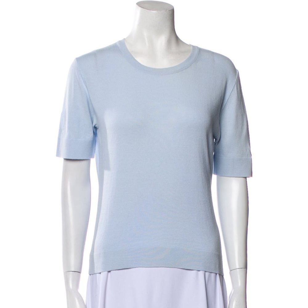 Escada Sky Blue Short Sleeve Top